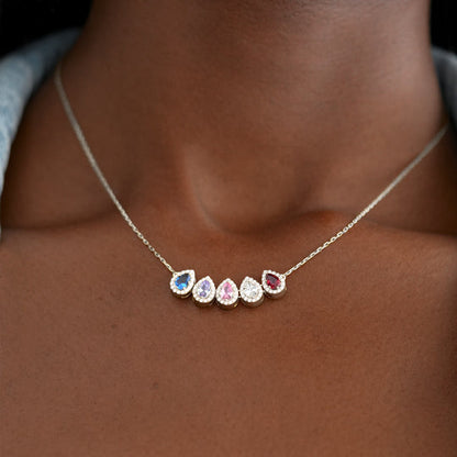 MAMA'S TEARS OF JOY BIRTHSTONE NECKLACE