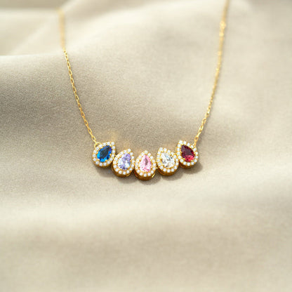 MAMA'S TEARS OF JOY BIRTHSTONE NECKLACE