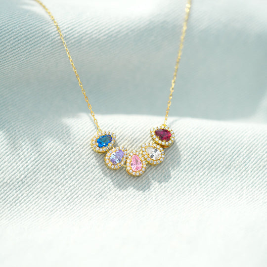 MAMA'S TEARS OF JOY BIRTHSTONE NECKLACE