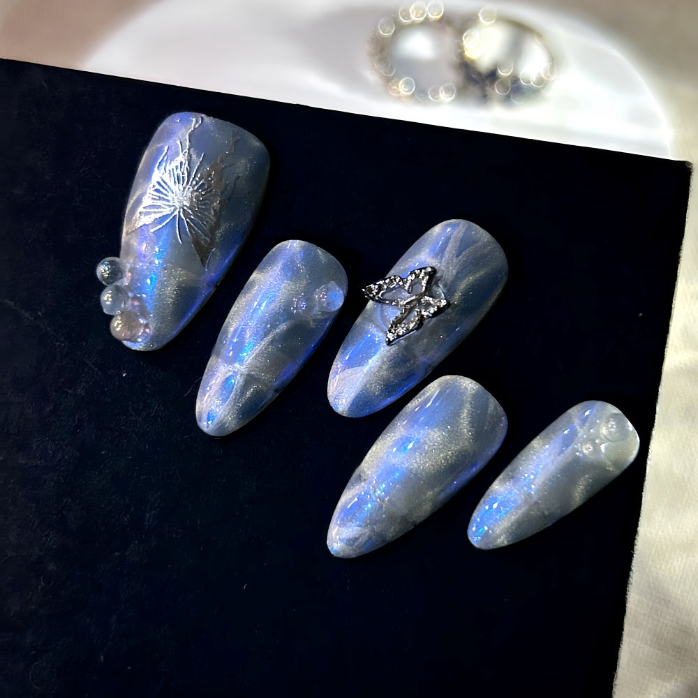 Butterfly's Curse Detachable Clip-on Nails