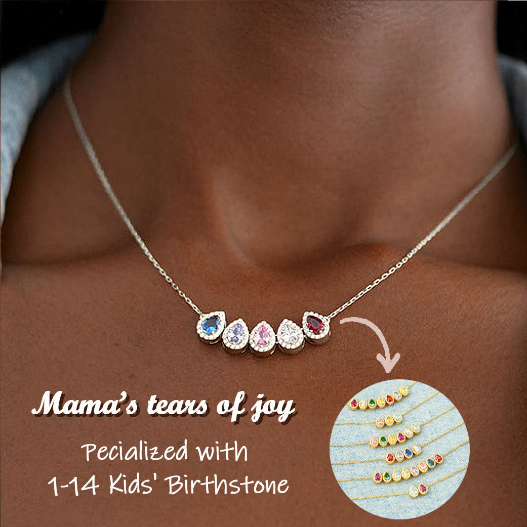 MAMA'S TEARS OF JOY BIRTHSTONE NECKLACE