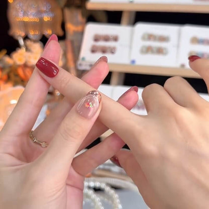 French Kiss Cat-Eye French Press-On Nails