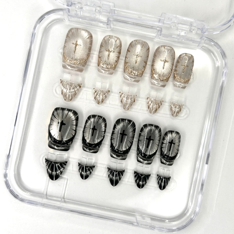 Detachable Clip On 2-in-1 Style Press-on nails