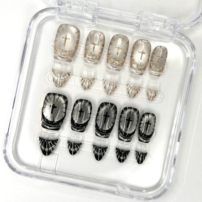 Detachable Clip On 2-in-1 Style Press-on nails