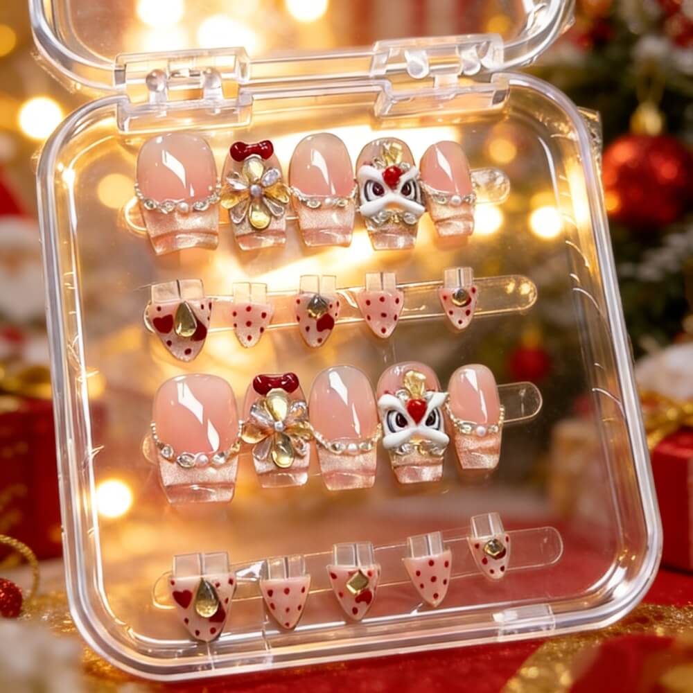 Gilded Leopard Adjustable Length Press-on Nails