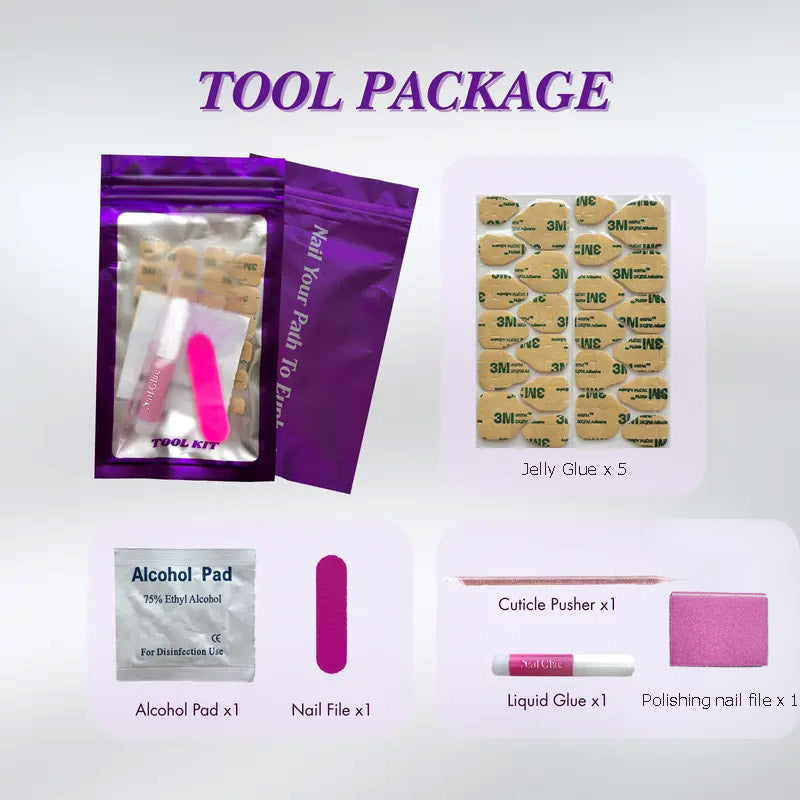 Detachable Clip On 2-in-1 Style Press-on nails