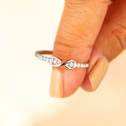 MOM & DAUGHTER INFINITY HEART RING