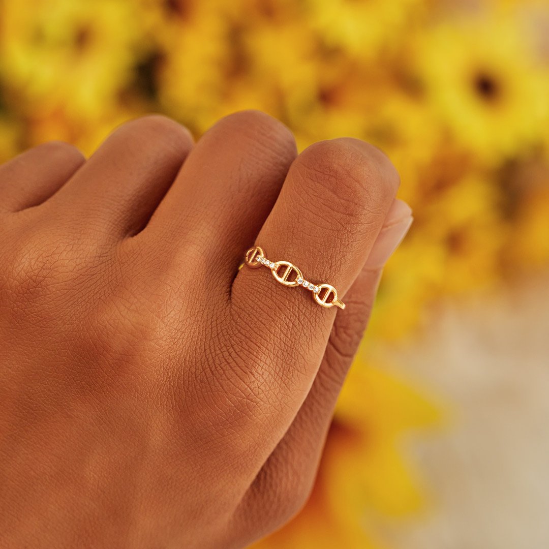 Forever Linked Together Chain Link Ring